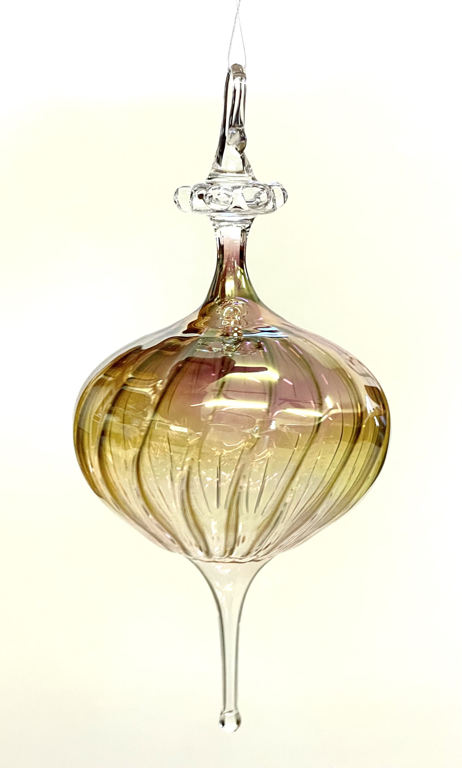 Handblown glass ornament by Justin Cavagnaro