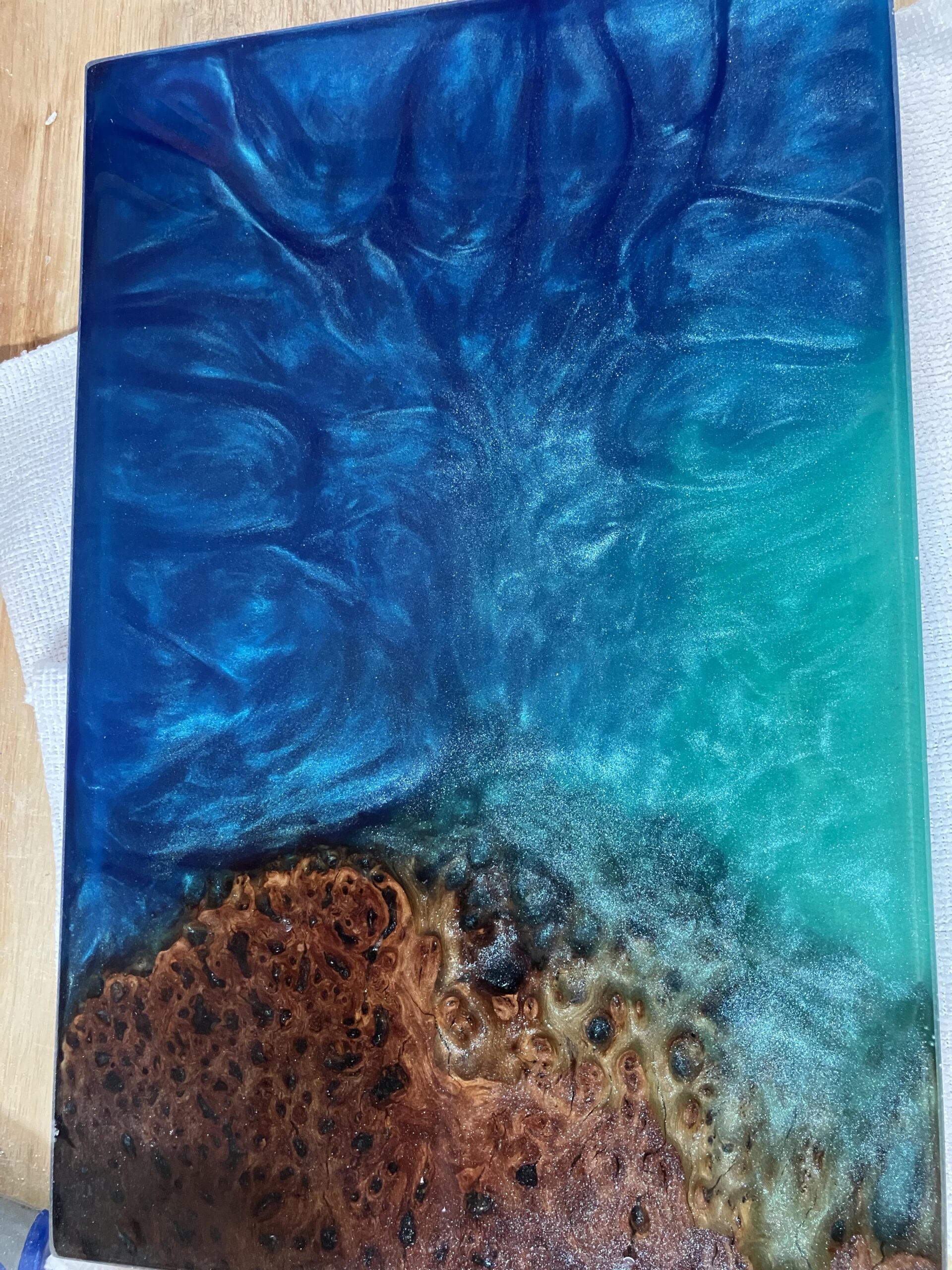 Resin art board by Randy Orr