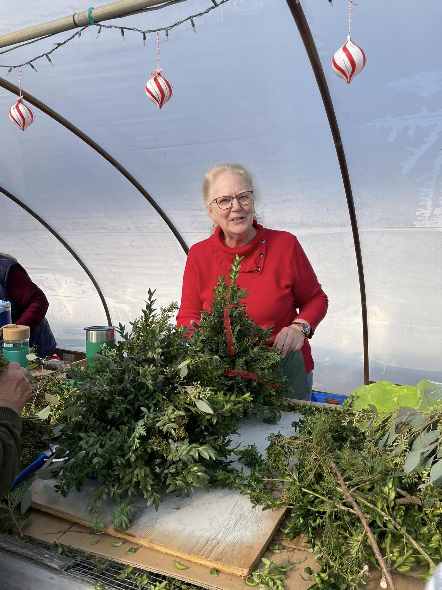 Alison Webb AIFD, florist and sales assistant at Inland Bays Garden Center